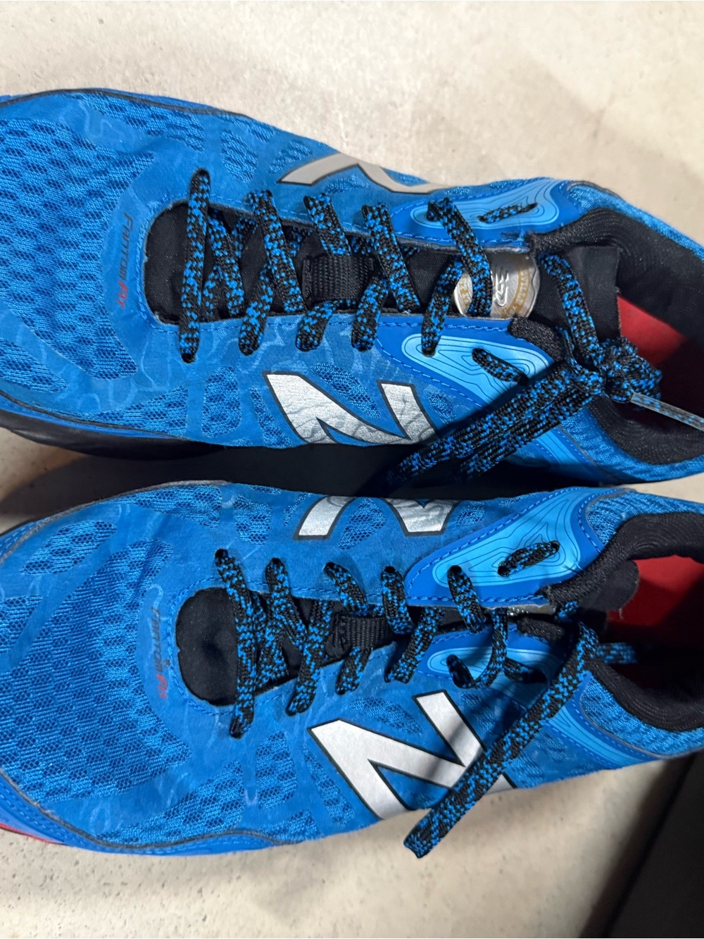 New Balance Blue and Silver Running Shoes - Men's Athletic Sneakers